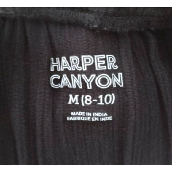 HARPER CANYON BLACK COLD SHOULDER DRESS SZ.YM 8-10 EUC. - Picture 6 of 7